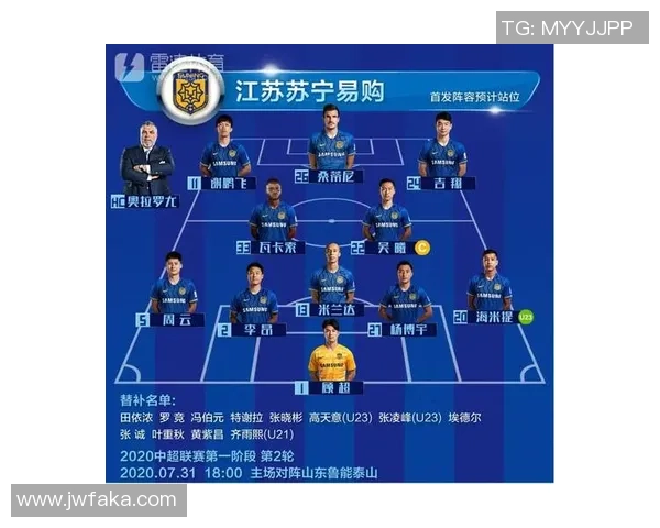 7月28日苏宁对阵鲁能首发阵容全面解析与战术布局探讨
